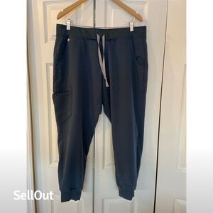 Figs Women's Zamora Jogger Scrub Pants Blue XL Workwear